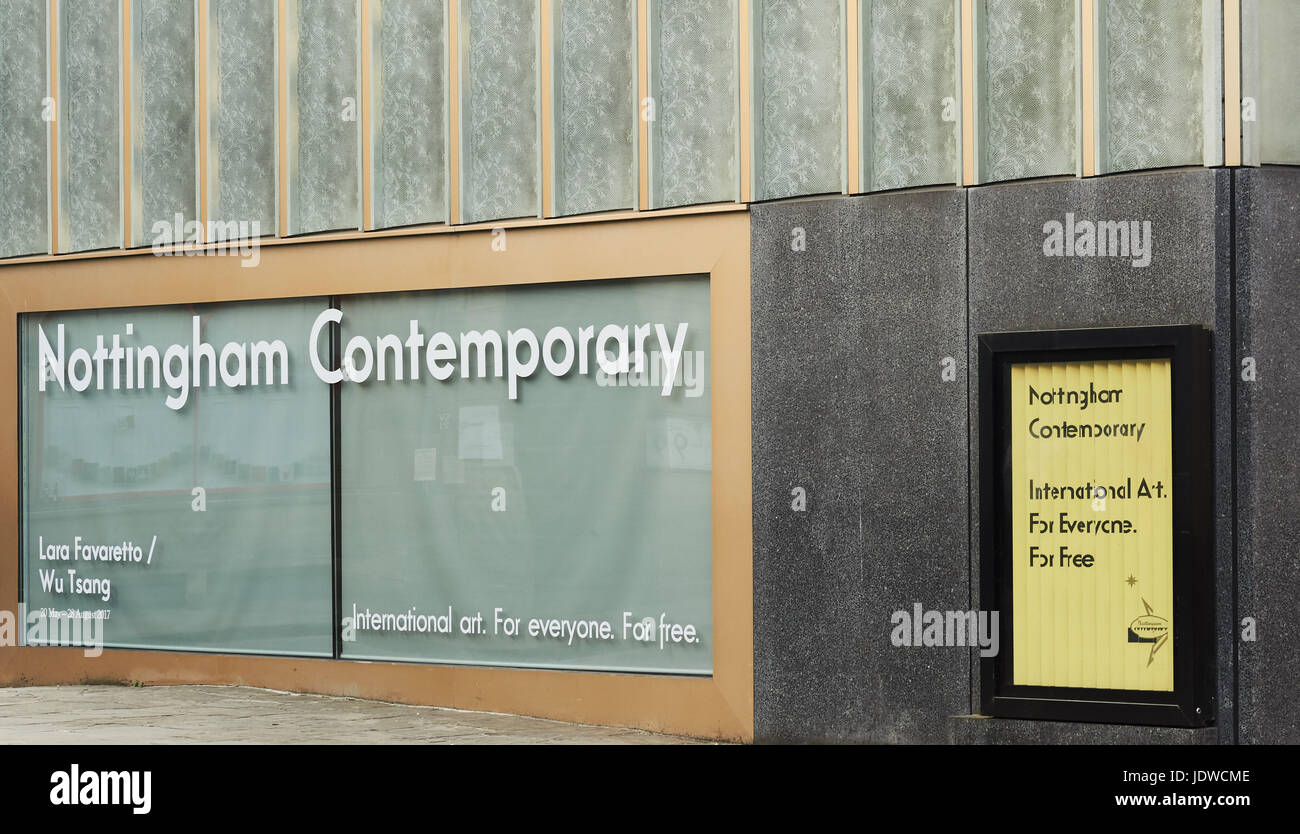 Nottingham Contemporary Gallery, Nottingham, Nottinghamshire, east Midlands, England Stock Photo