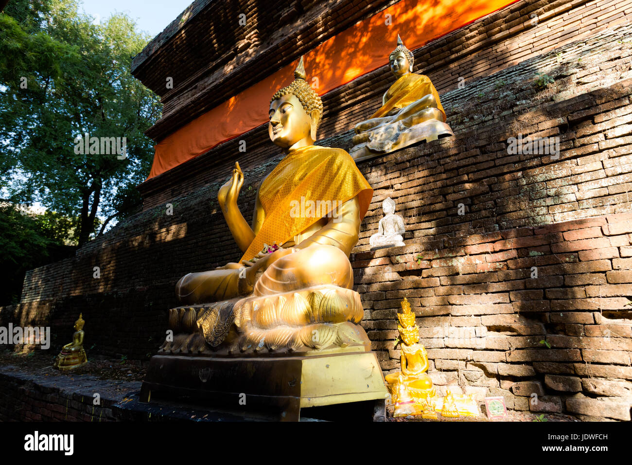 Beautiful buddhist Wat Lok Molee temple in Chiang Mai in northern ...