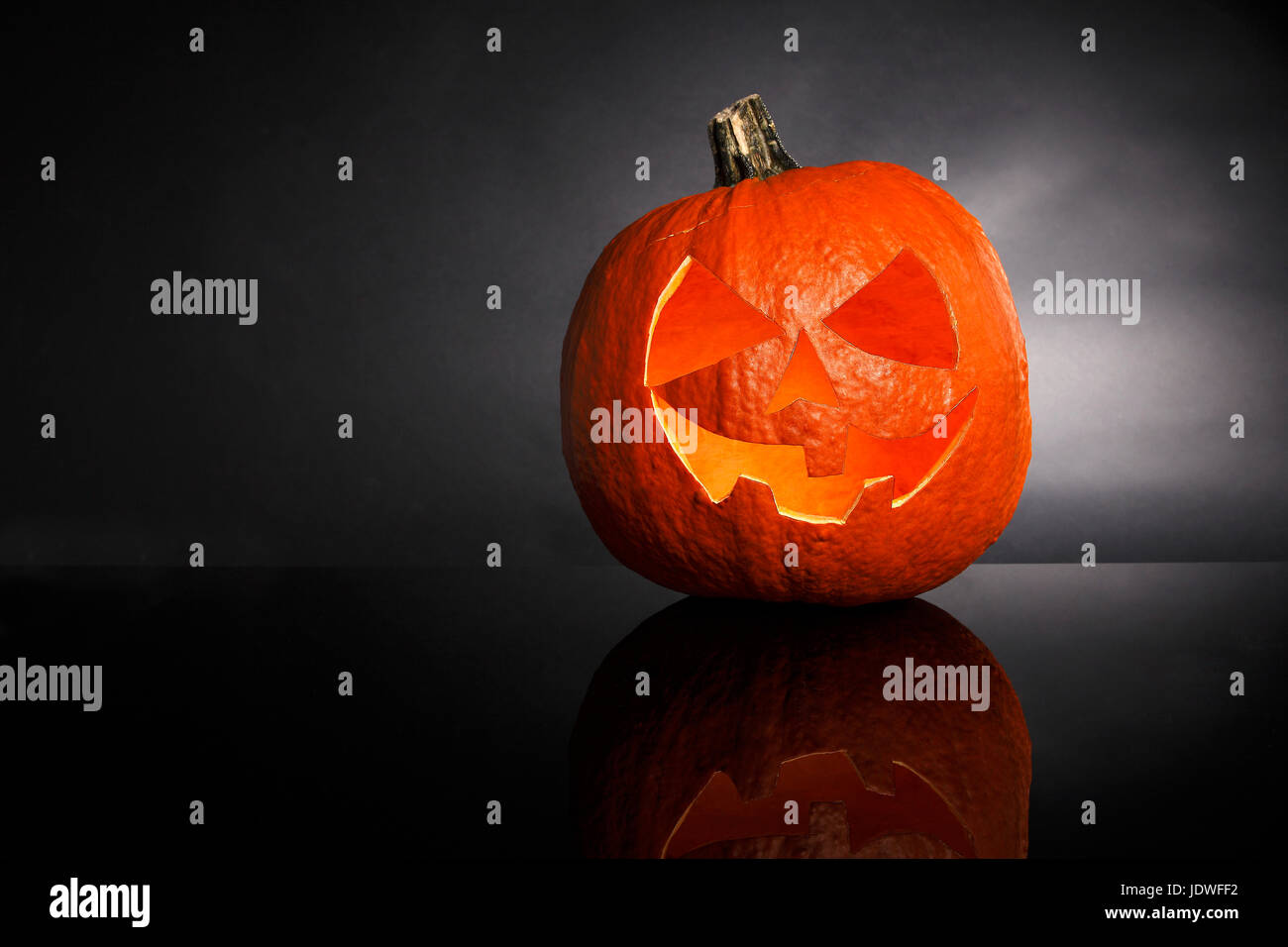 Pumpkin on a black background for Halloween Stock Photo - Alamy