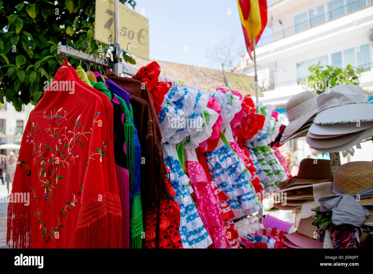 A gift shop in a street in Nerja, Andalusia, Spain, Costa del Sol Stock