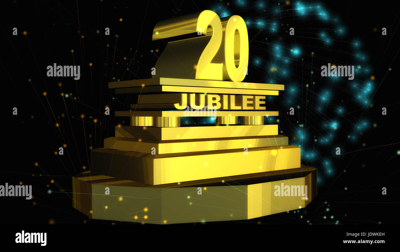 Digital Illustration of a Jubilee Stock Photo