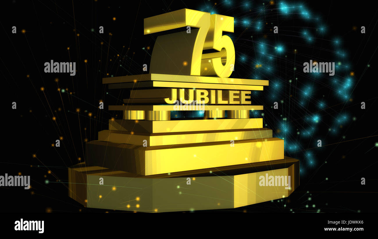 Digital Illustration of a Jubilee Stock Photo