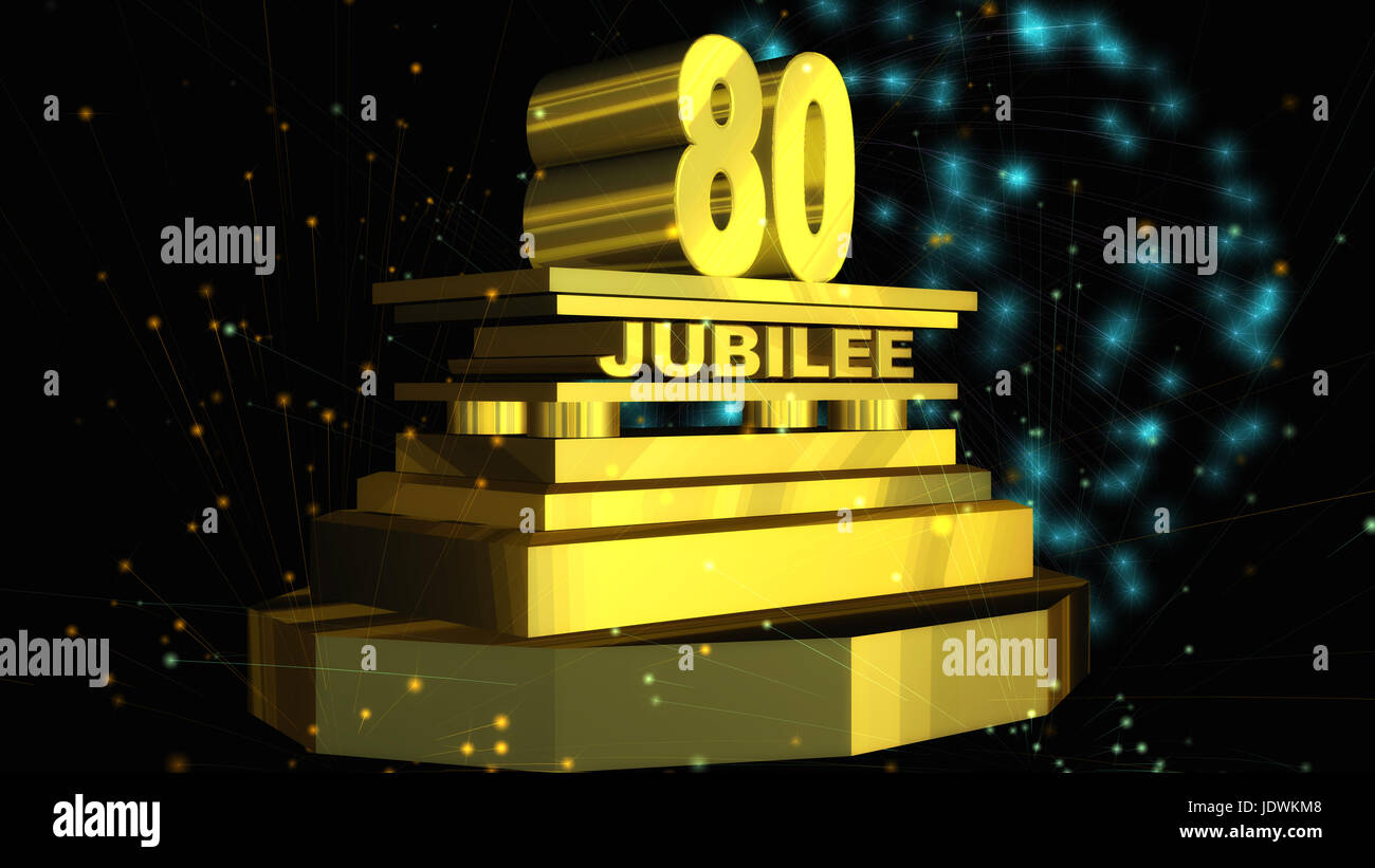 Digital Illustration of a Jubilee Stock Photo