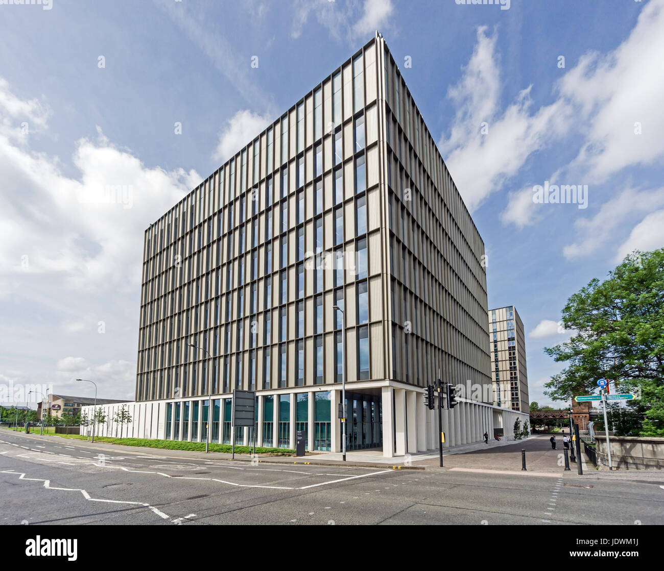 City of Glasgow College Riverside Campus by Crown Street at the River Clyde in Glasgow Scotland