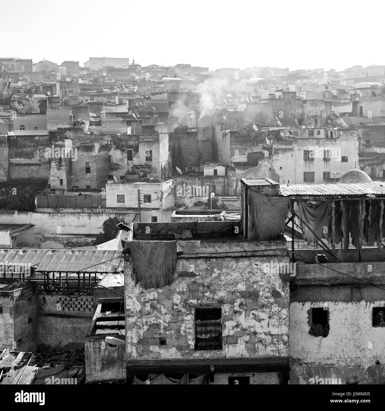 blur in morocco africa the antique tannery near the medina Stock Photo