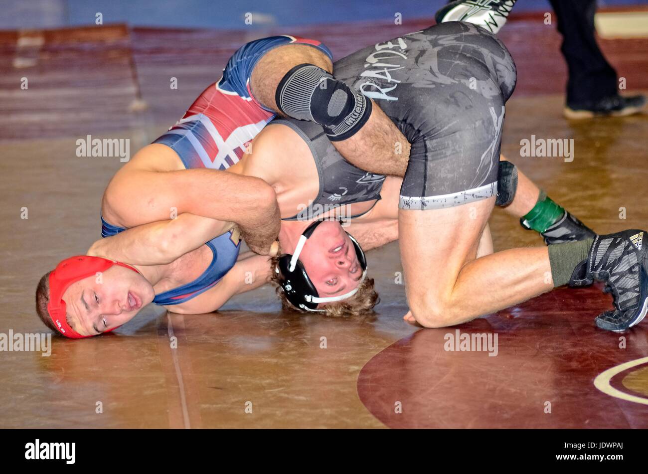 Teenage Boys Wrestling Stock Photo Alamy