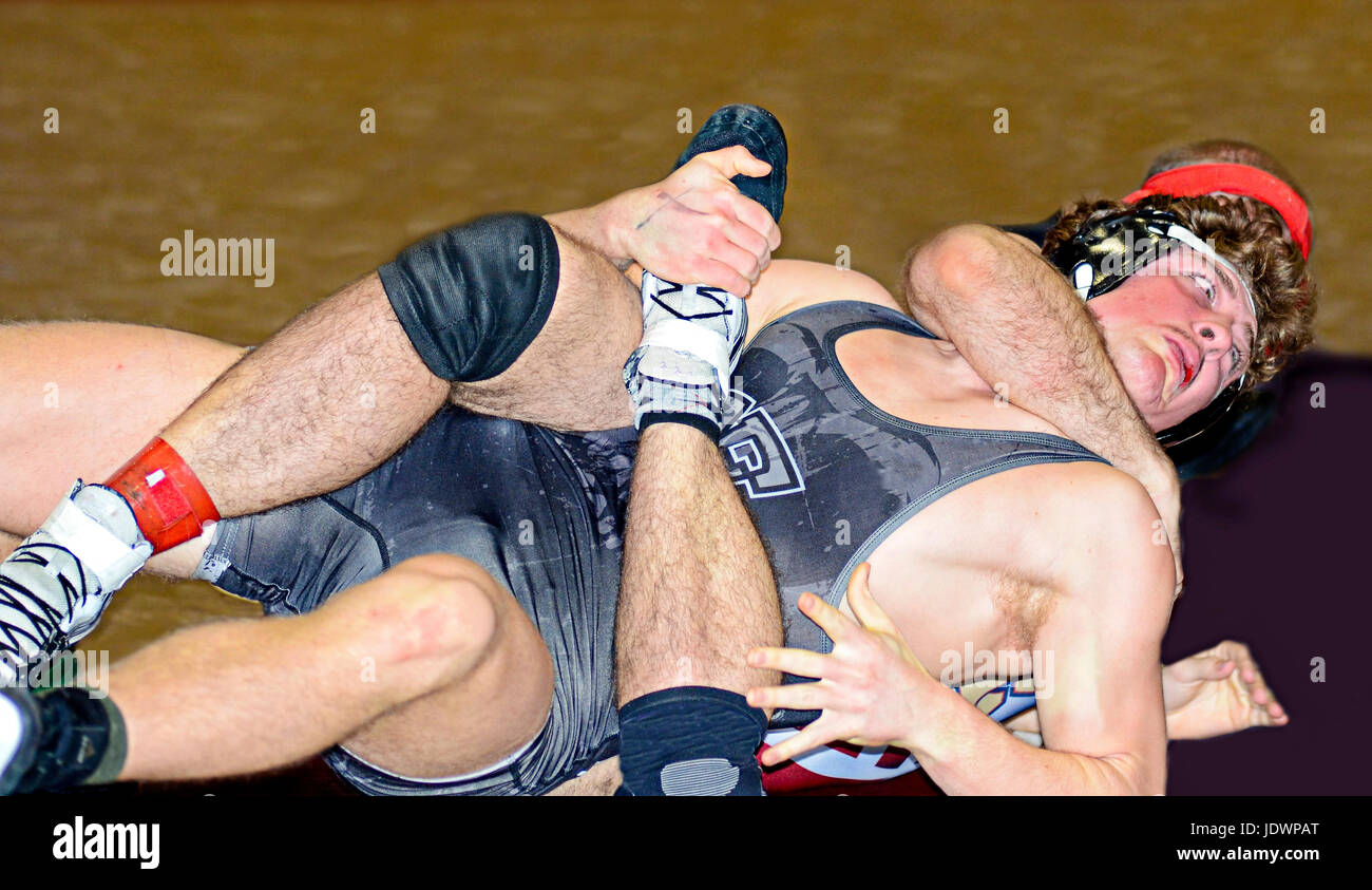 Teenage boys wrestling hi-res stock photography and images