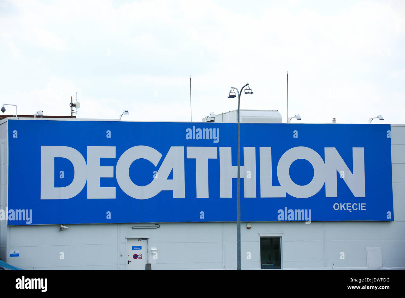 Decathlon store logo Stock Photo