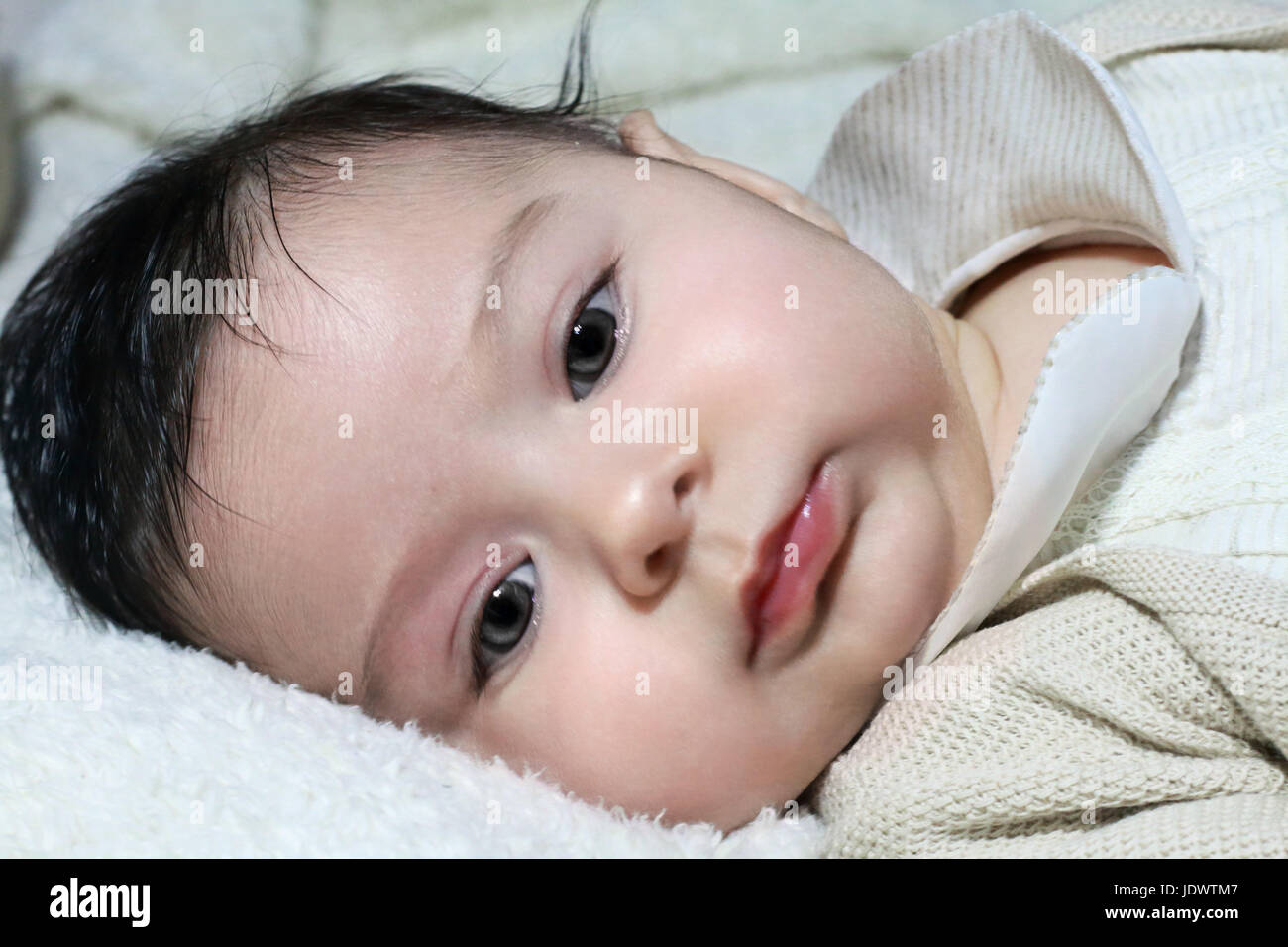 Portrait of a cute baby Stock Photo - Alamy