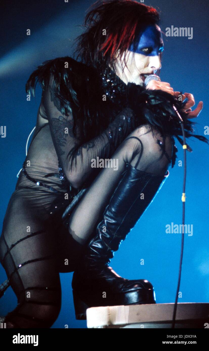 Marilyn Manson performing live in San Francisco, CA on March 10, 1999. © Anthony Pidgeon / MediaPunch. Stock Photo