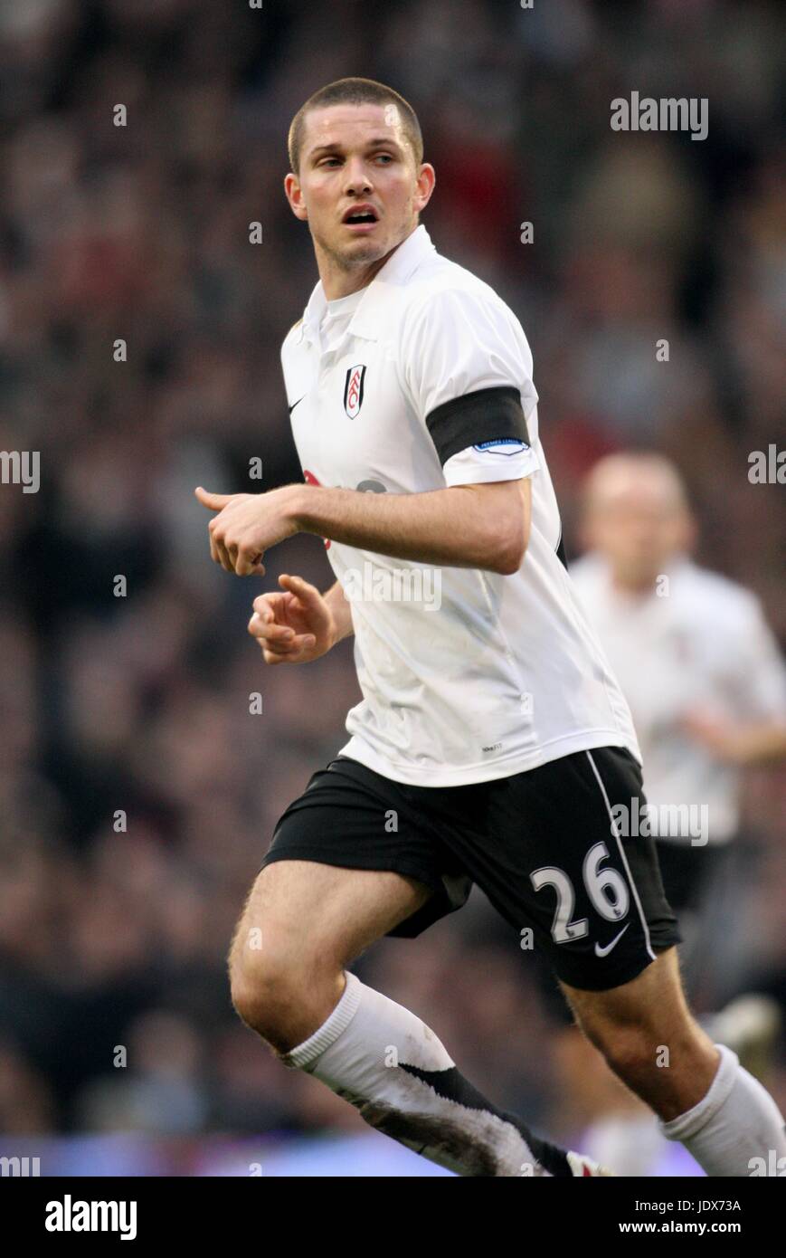 LEON ANDREASEN FULHAM FC CRAVEN COTTAGE LONDON ENGLAND 23 February 2008 Stock Photo