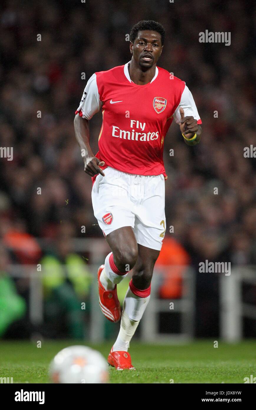 EMMANUEL ADEBAYOR ARSENAL FC THE EMIRATES STADIUM ARSENAL LONDON ...