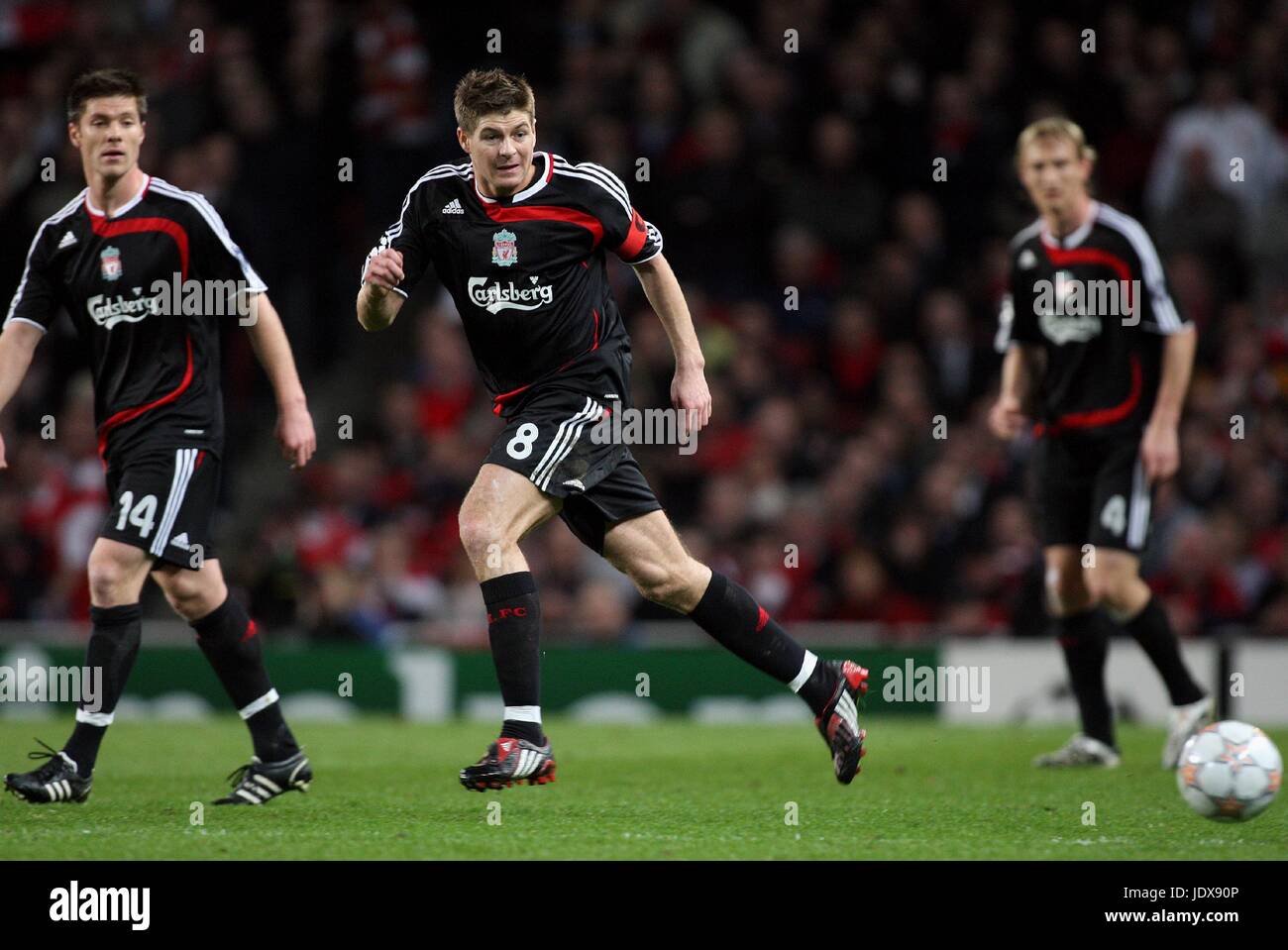 STEVEN GERRARD, LIVERPOOL FC, ARSENAL V LIVERPOOL, 2008 Stock Photo - Alamy