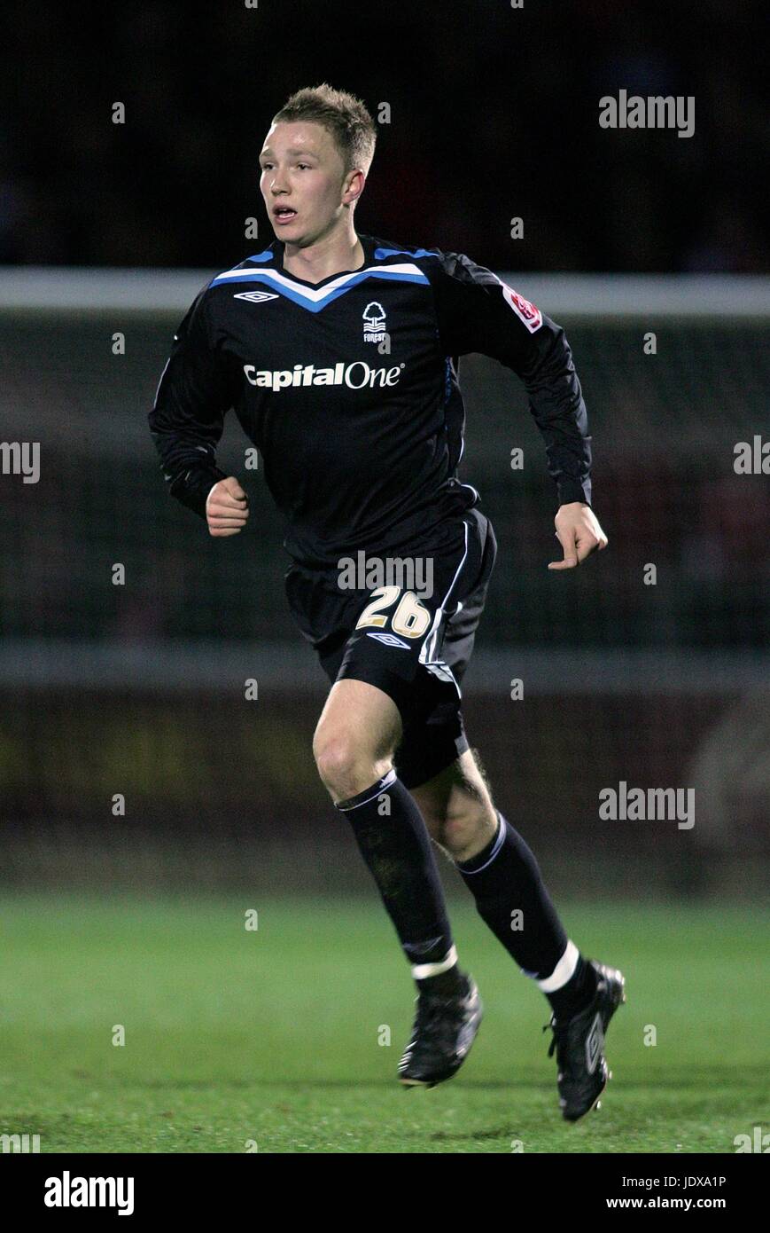 MATT THORNHILL NOTTINGHAM FOREST FC SIXFIELDS NORTHAMPTON GREAT BRITAIN 21 March 2008 Stock Photo