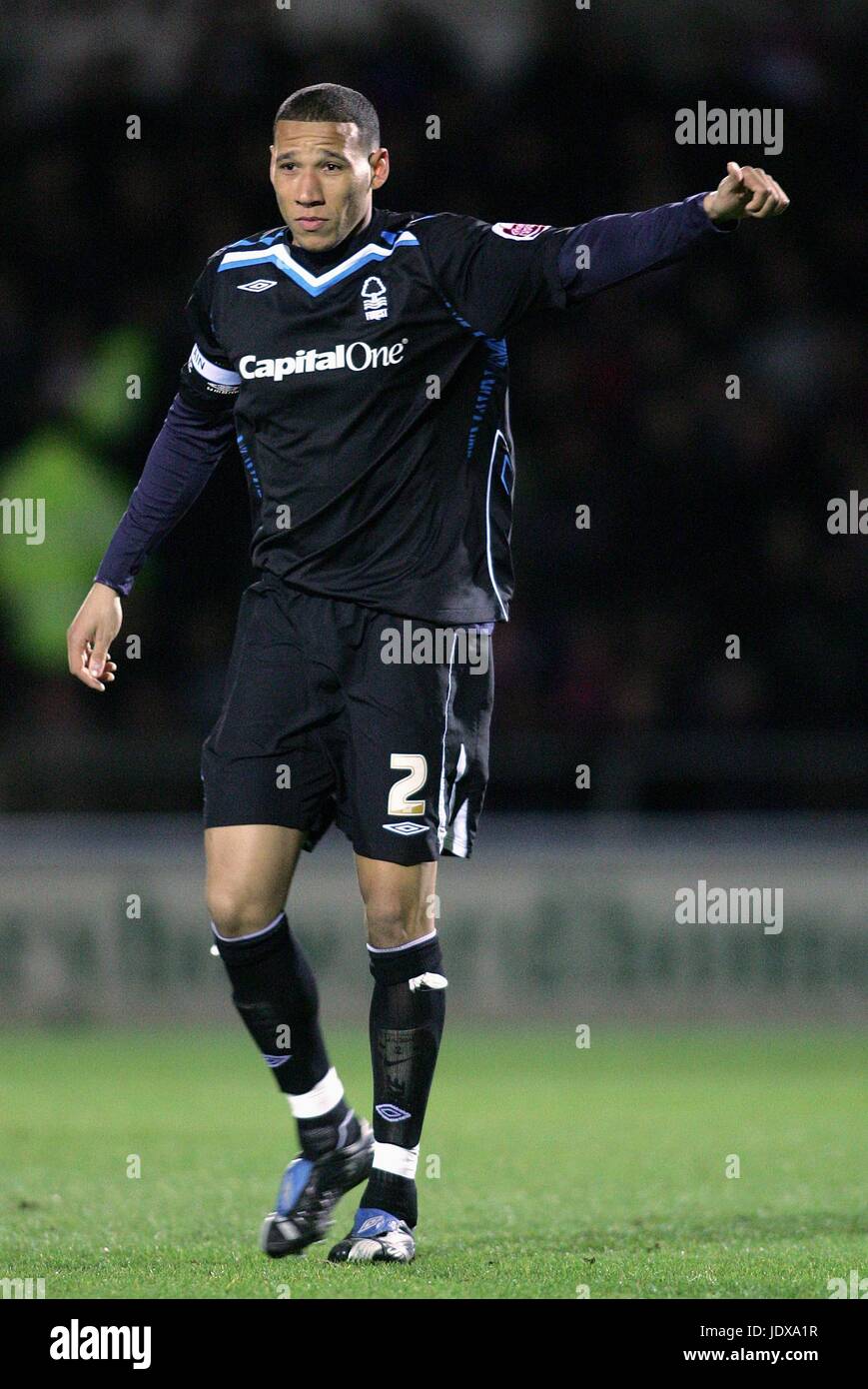 KEVIN WILSON NOTTINGHAM FOREST FC SIXFIELDS NORTHAMPTON GREAT BRITAIN 21 March 2008 Stock Photo