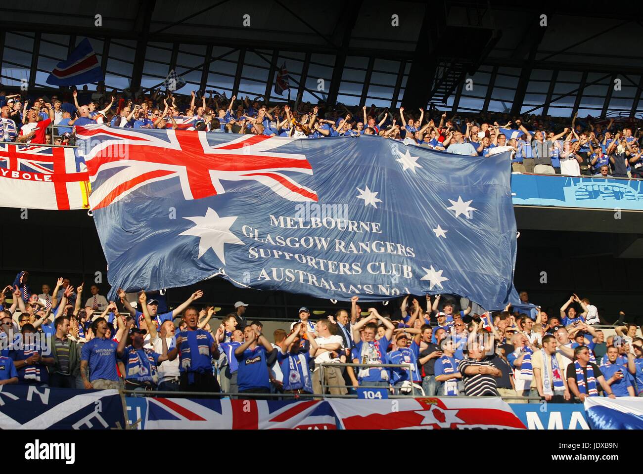 wallpapers Manchester England Flag https www alamy com stock photo rangers fans with giant flag rangers v zenit stpetersburg city of 146253121 html