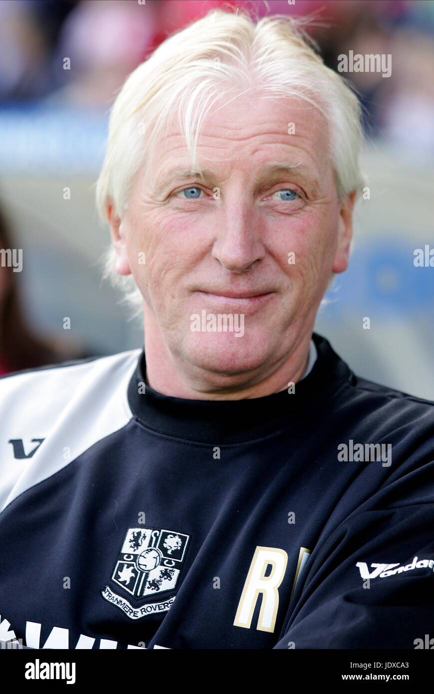 RONNIE MOORE TRANMERE MANAGER PRENTON PARK BIRKENHEAD ENGLAND 12 July 2008 Stock Photo