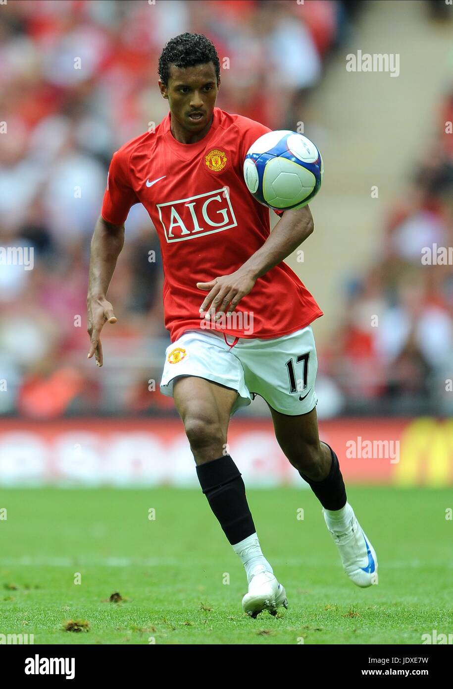 NANI MANCHESTER UNITED FC WEMBLEY STADIUM LONDON ENGLAND 10 August 2008 NANI MANCHESTER UNITED FC WEMBLEY STADIUM LONDON ENGLAND 10 August 2008