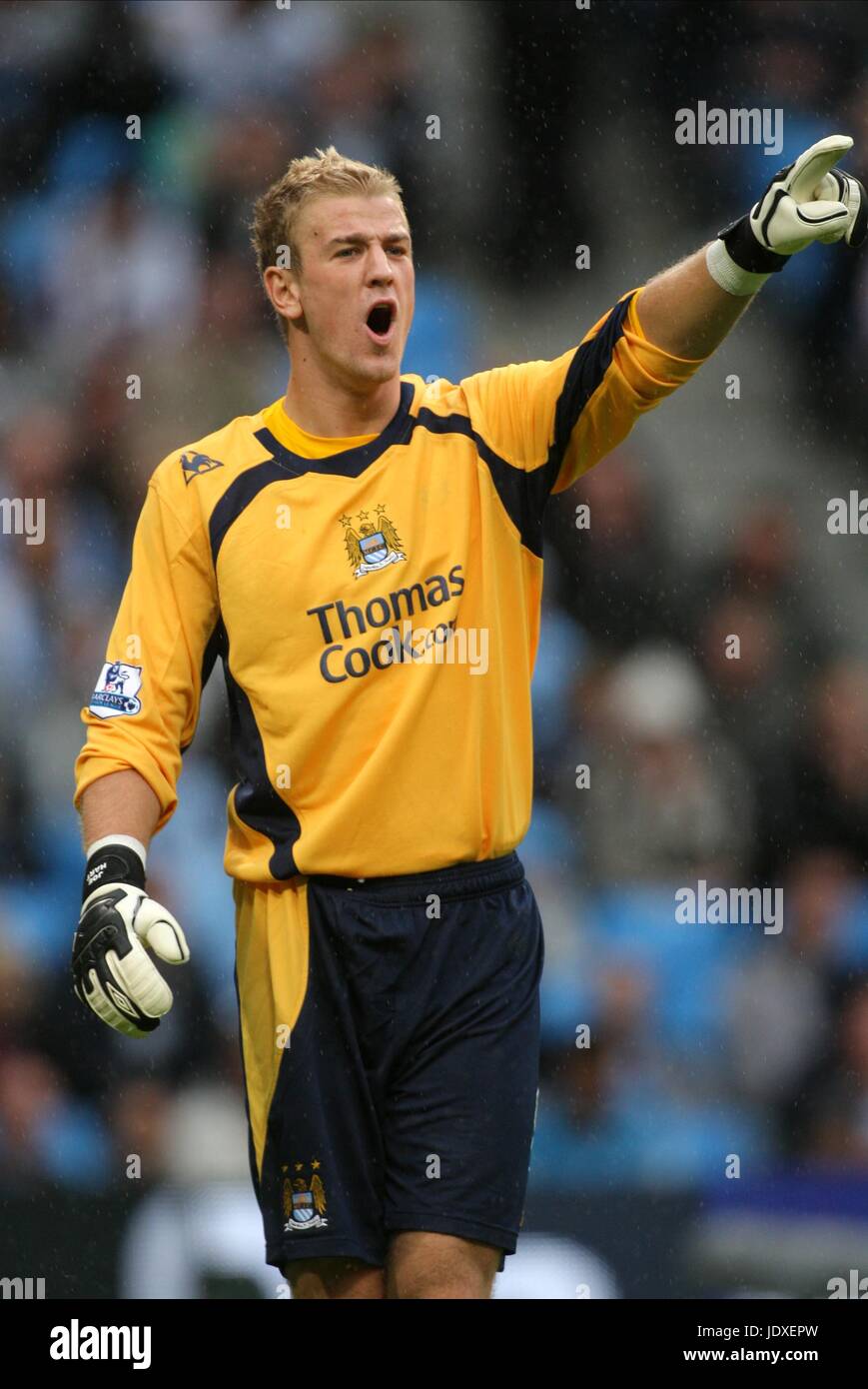 JOE HART MANCHESTER CITY FC CITY OF MANCHESTER STADIUM MANCHESTER