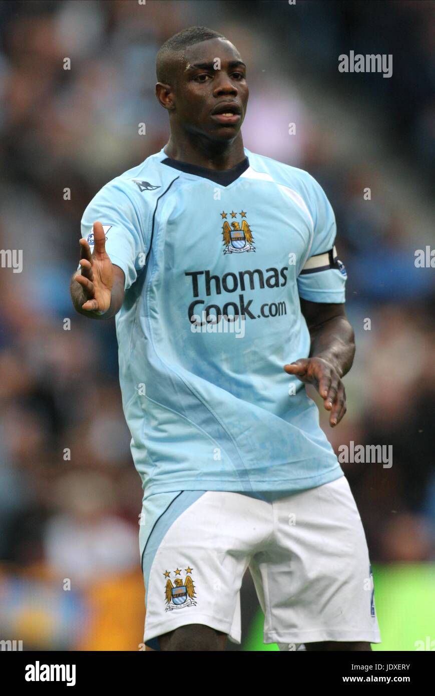 MICAH RICHARDS MANCHESTER CITY FC CITY OF MANCHESTER STADIUM MANCHESTER ENGLAND 09 August 2008