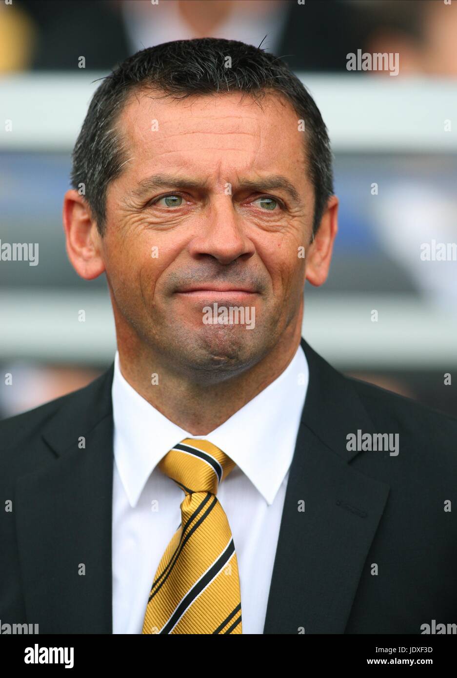 PHIL BROWN HULL CITY MANAGER KC STADIUM HULL ENGLAND 16 August 2008 Stock Photo