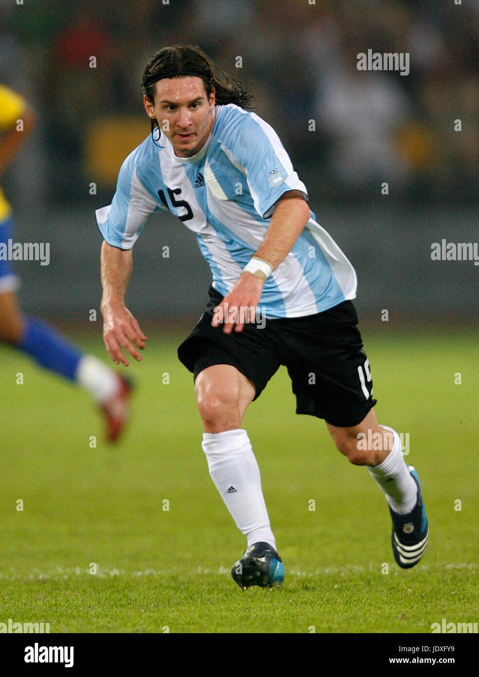 LIONEL MESSI ARGENTINA & BARCELONA OLYMPIC STADIUM BEIJING CHINA 19 August  2008 Stock Photo - Alamy