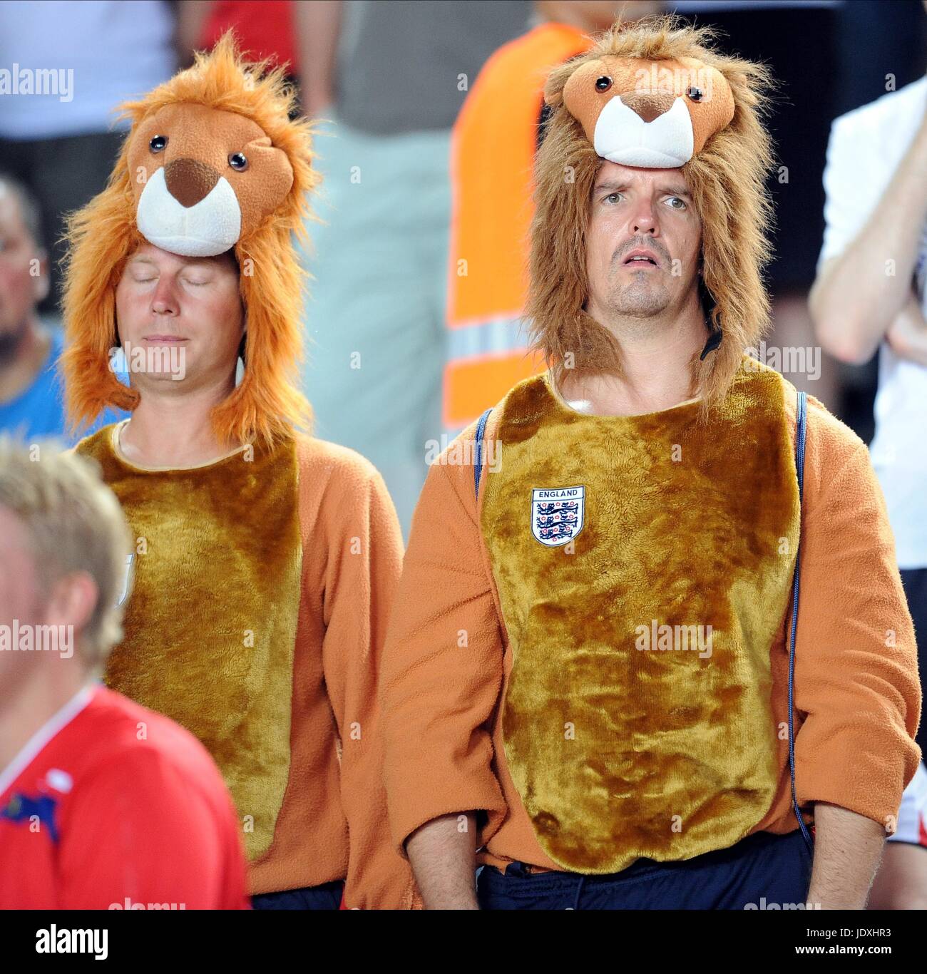 ENGLAND FANS ANDORRA V ENGLAND OLYMPIC STADIUM BARCELONA SPAIN 06 September 2008 Stock Photo