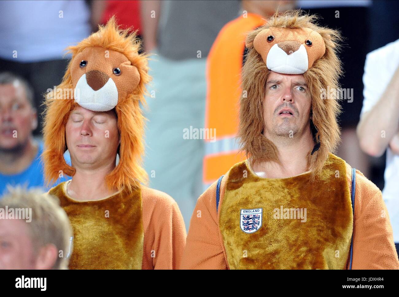 ENGLAND FANS ANDORRA V ENGLAND OLYMPIC STADIUM BARCELONA SPAIN 06 September 2008 Stock Photo