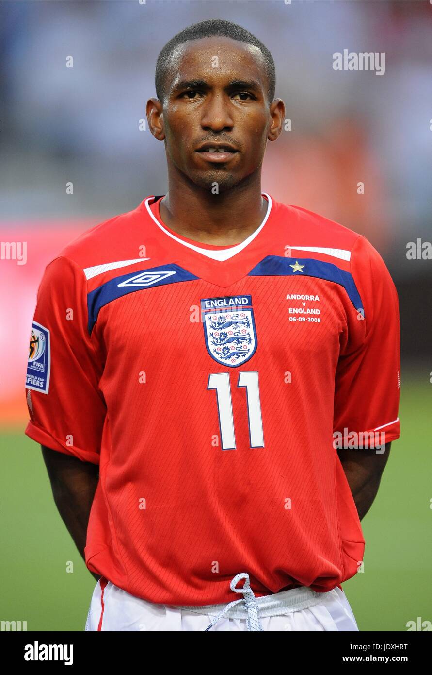JERMAIN DEFOE ANDORA V ENGLAND OLYMPIC STADIUM BARCELONA SPAIN 06 September  2008 Stock Photo - Alamy, image size:891x1390