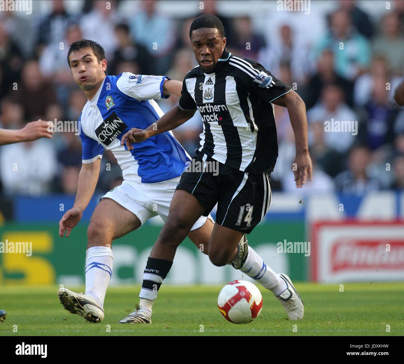 CARLOS VILLANUEVA & C N'ZOGBIA NEWCASTLE V BLACKBURN ROVERS ST.JAMES