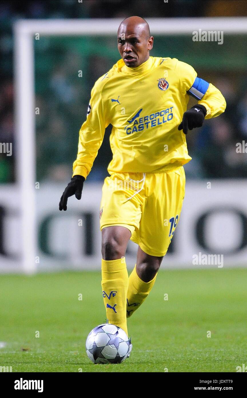 MARCOS SENNA VILLARREAL CELTIC PARK GLASGOW ENGLAND 10 December 2008 Stock Photo