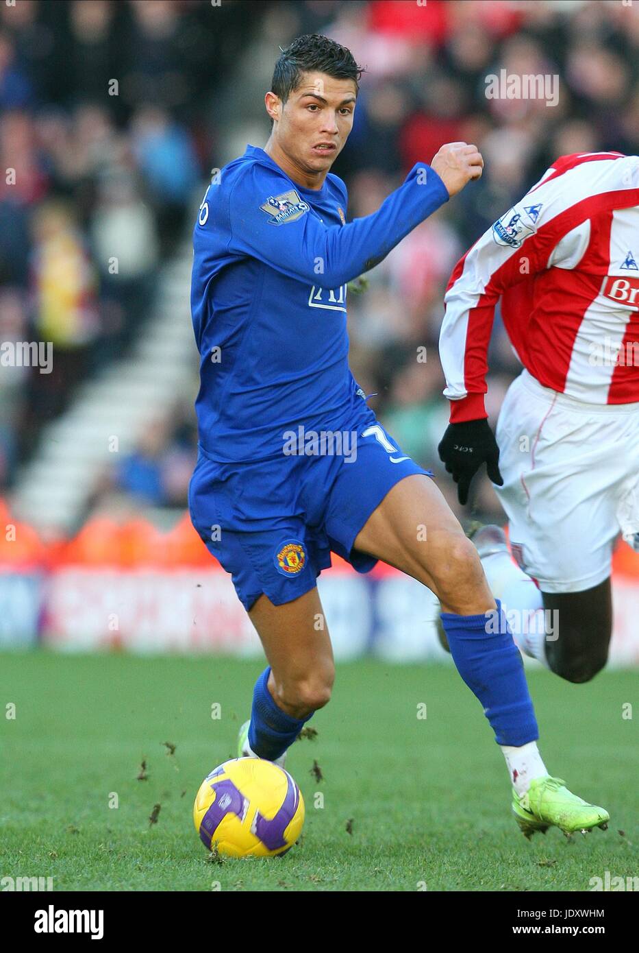 CRISTIANO RONALDO MANCHESTER UNITED FC BRITANNIA STADIUM STOKE