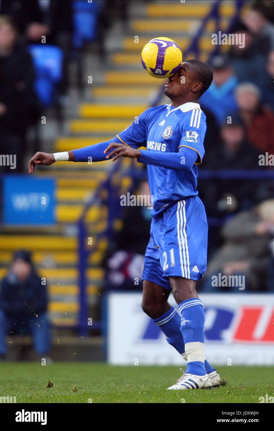 SALOMON KALOU CHELSEA FC REEBOK STADIUM BOLTON ENGLAND 06 December 2008 Stock Photo