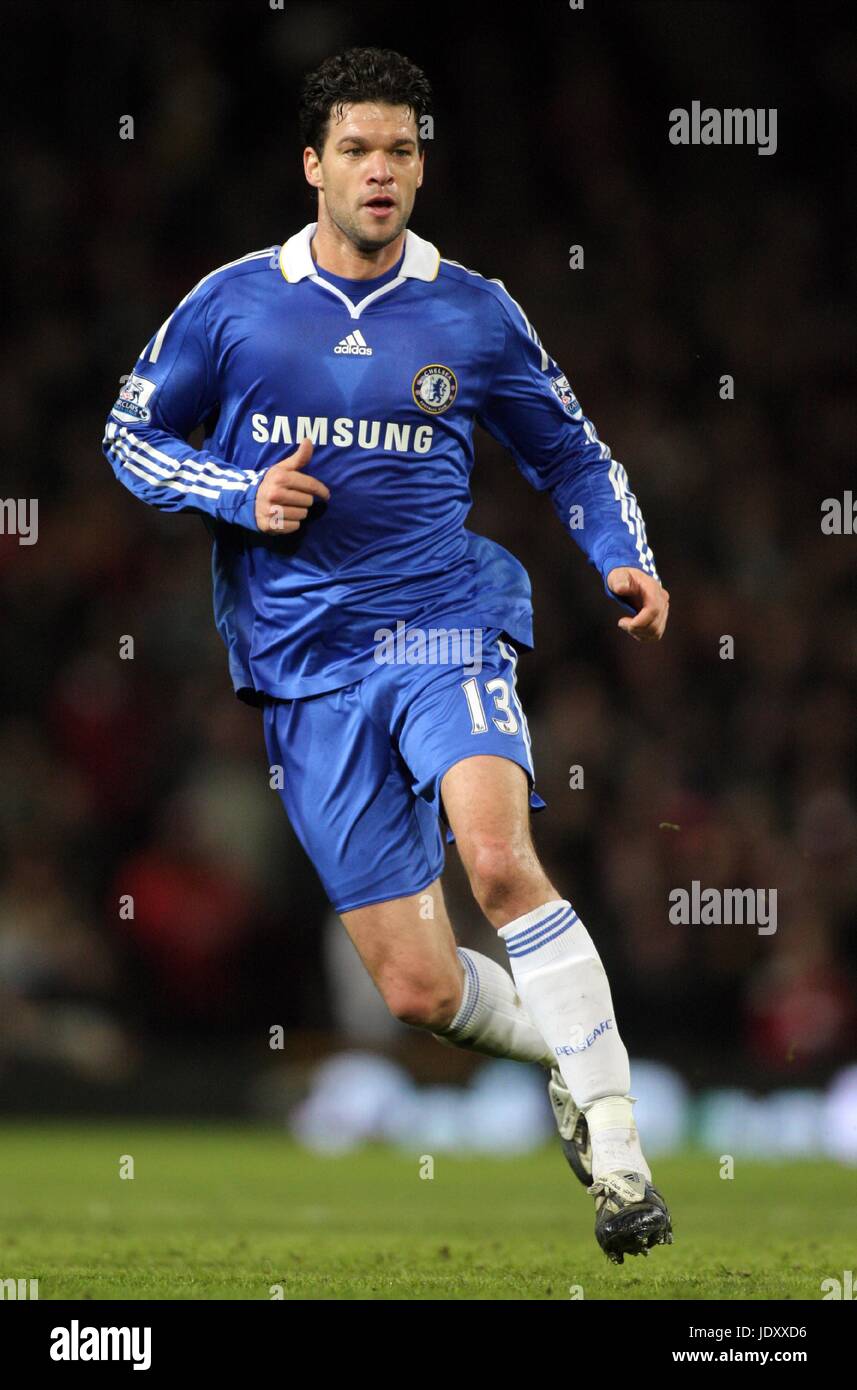 MICHAEL BALLACK CHELSEA FC OLD TRAFFORD MANCHESTER ENGLAND 11 January 2009  Stock Photo - Alamy