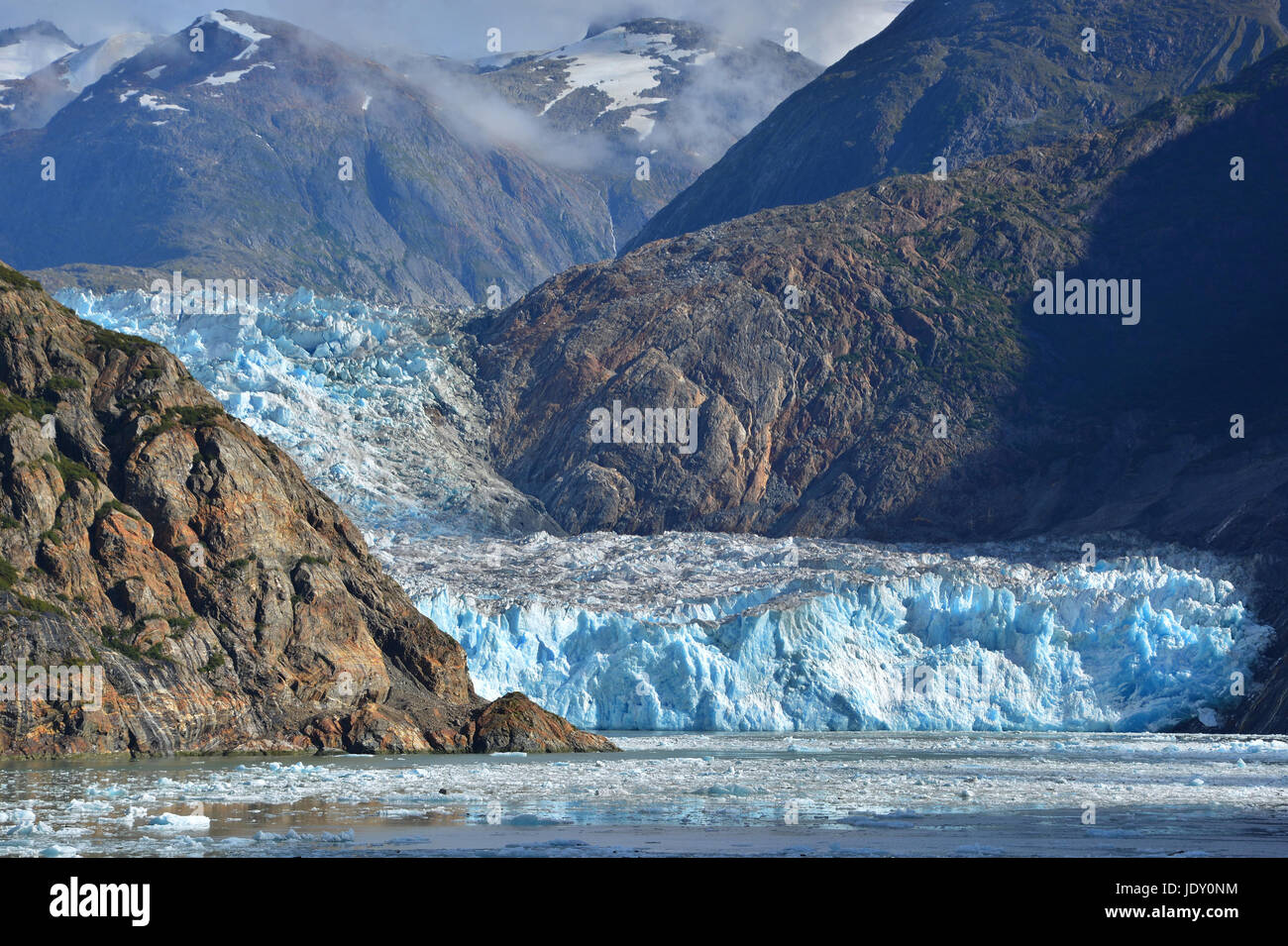 Glacier At Tracy Arm Fyord In Alaska Stock Photo Alamy