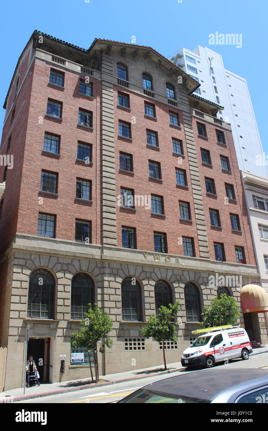 Chinatown Y.W.C.A., designed by Julia Morgan, built 1932, San Francisco, California Stock Photo