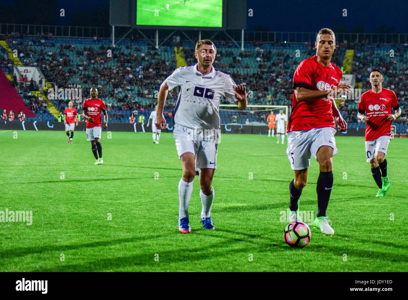 Charity game Dimitar Berbatov Fondation and Luis Figo Foundation Stock Photo