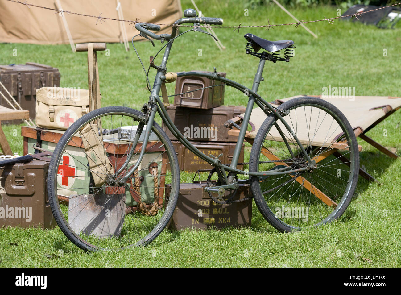 1940s military Bicycle Stock Photo