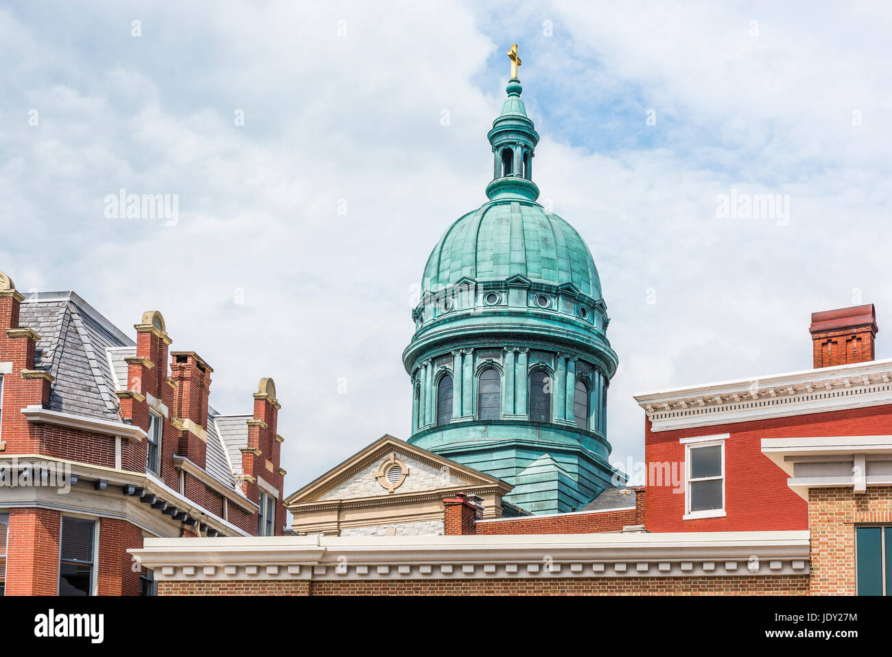 Harrisburg, USA May 24, 2017 Exterior of Saint Patrick cathedral