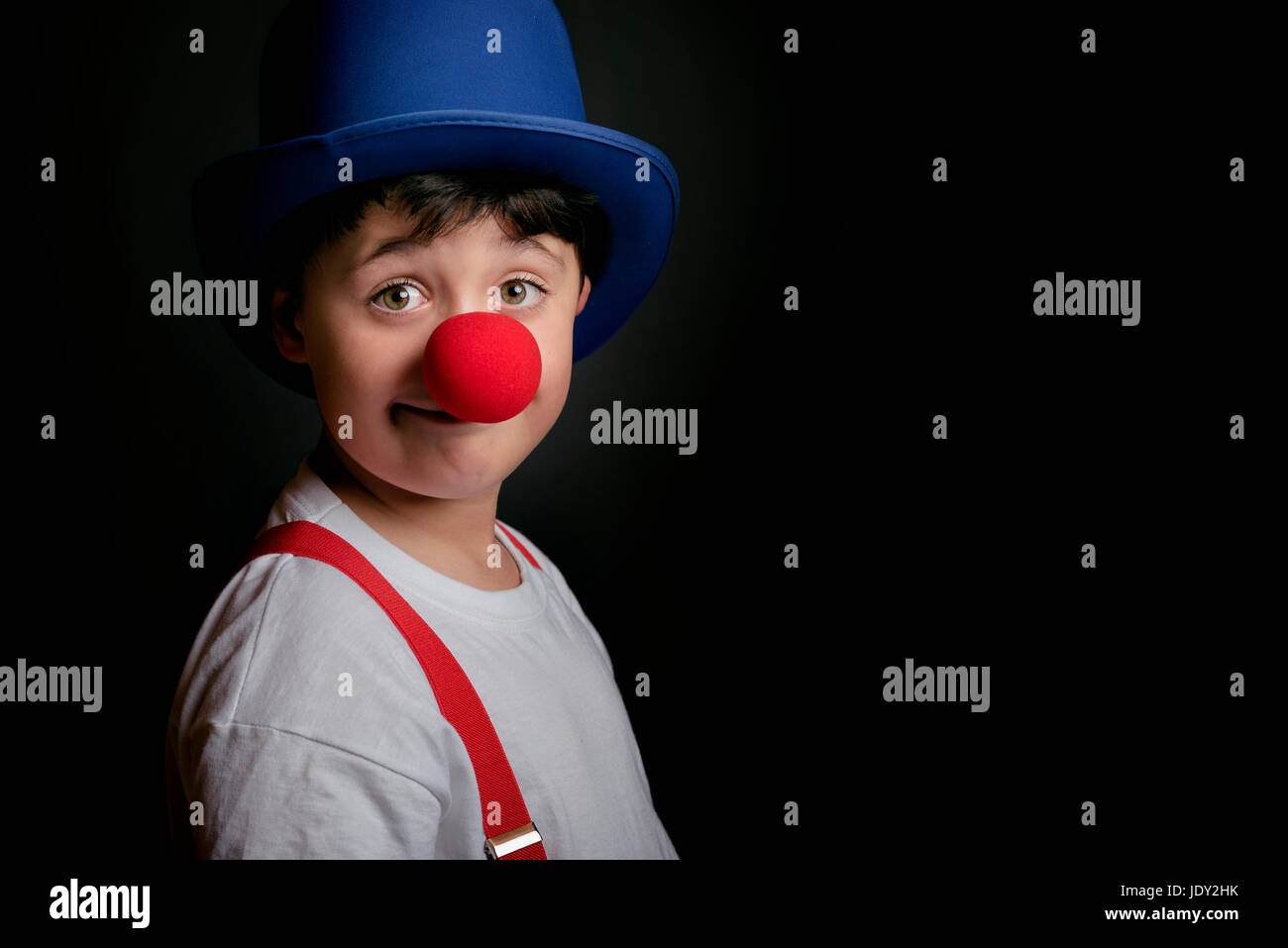 Red and black clown costume hi-res stock photography and images - Alamy
