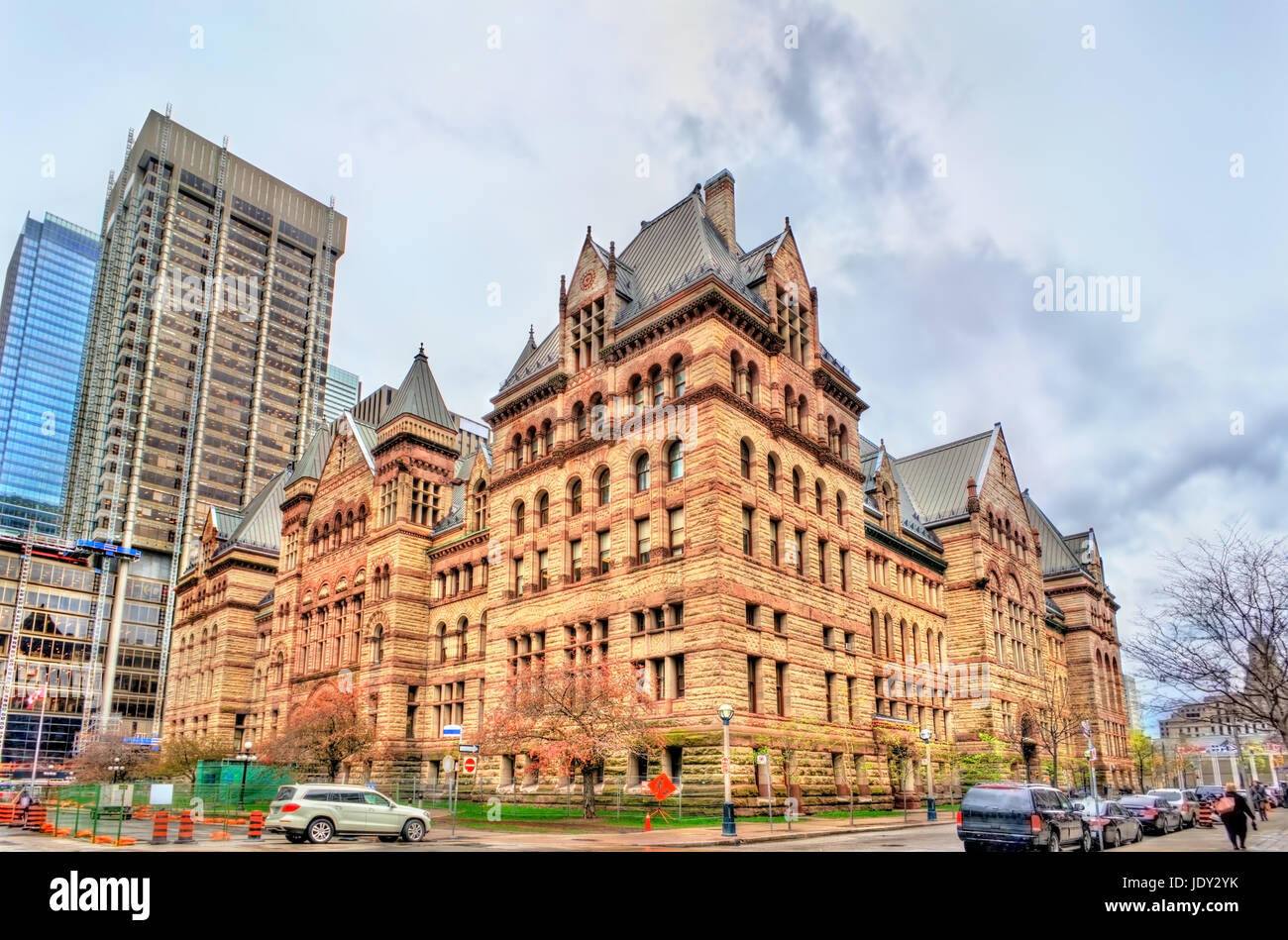 The Old City Hall, a Romanesque civic building and court house in Toronto, Canada Stock Photo