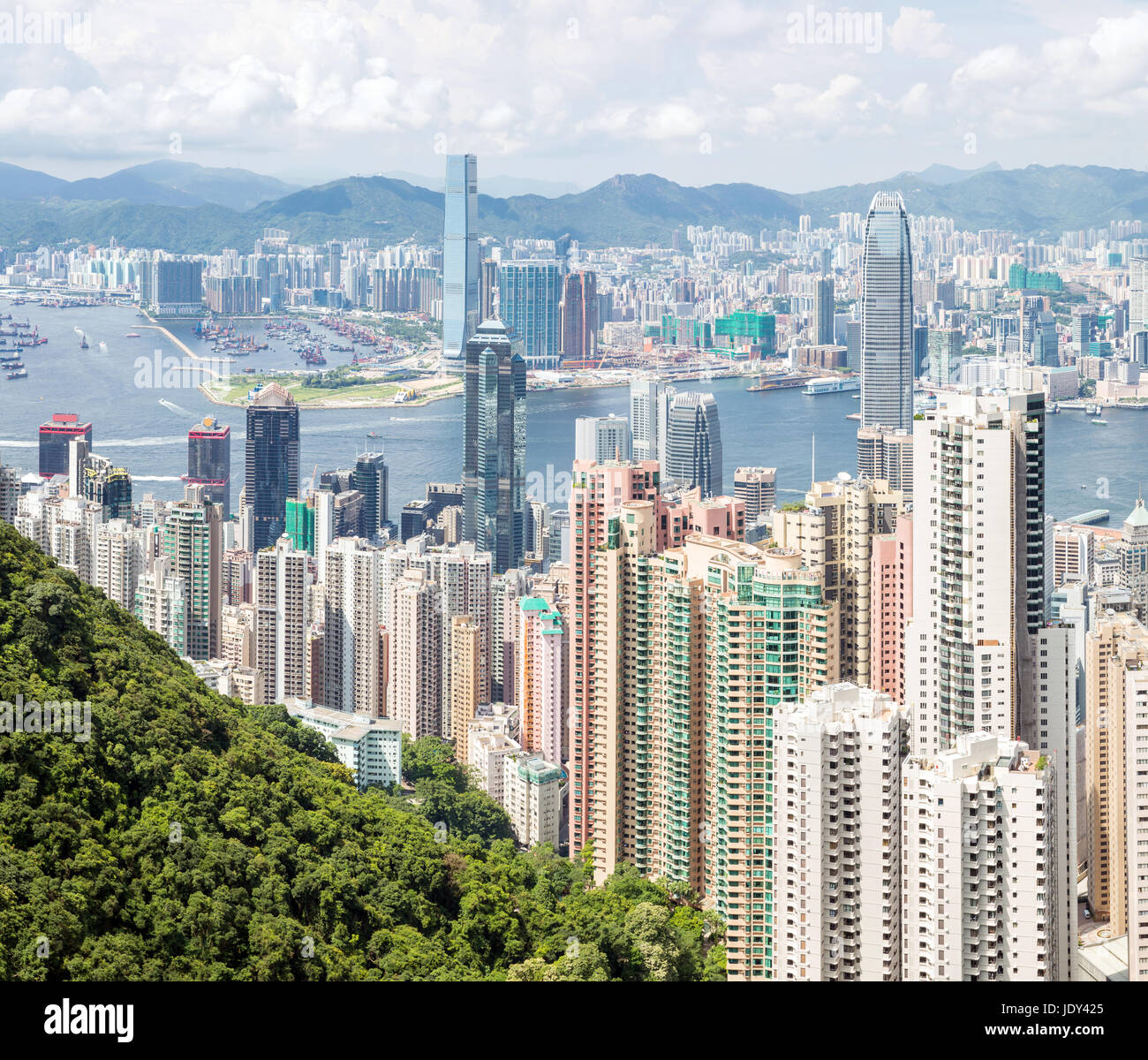 Hong Kong Skyline from Victoria Peak Stock Photo - Alamy