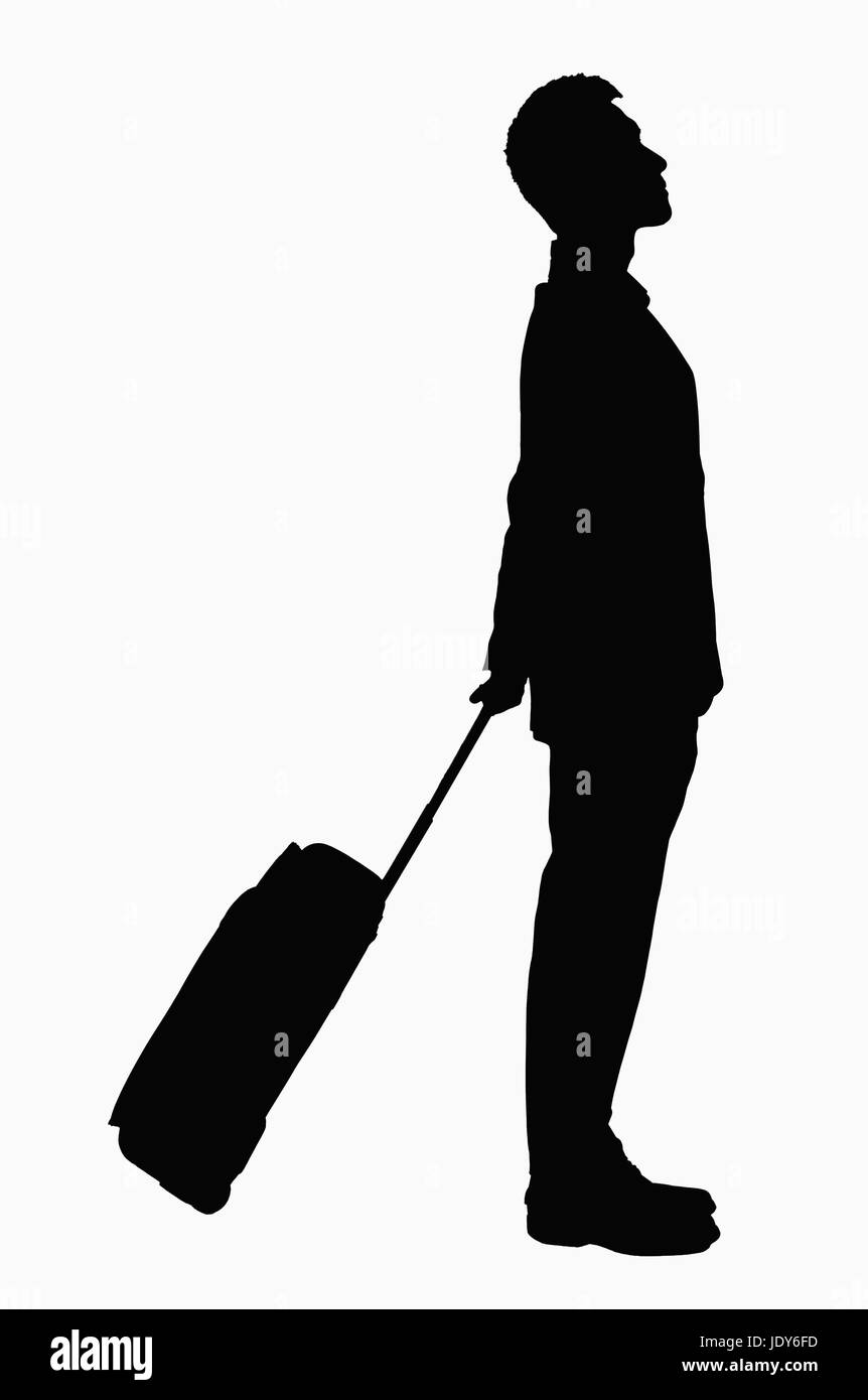 Man standing side on suit Black and White Stock Photos & Images - Alamy