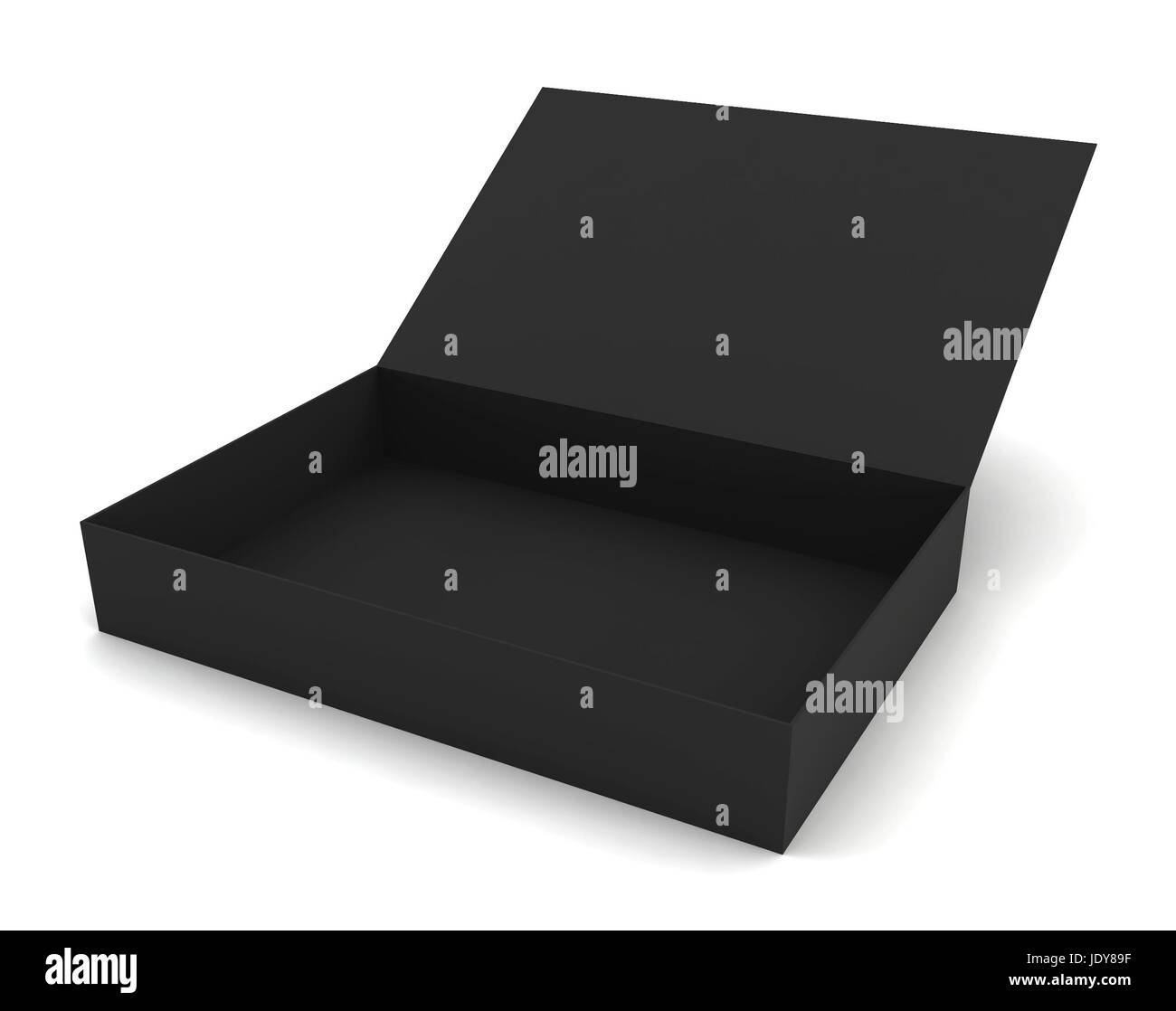 Open Box Render opened box - 3d render on white Stock Photo - Alamy