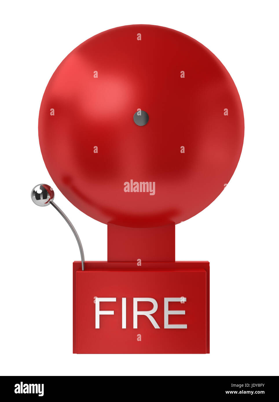 Fire alarm. 3d illustration on white background Stock Photo