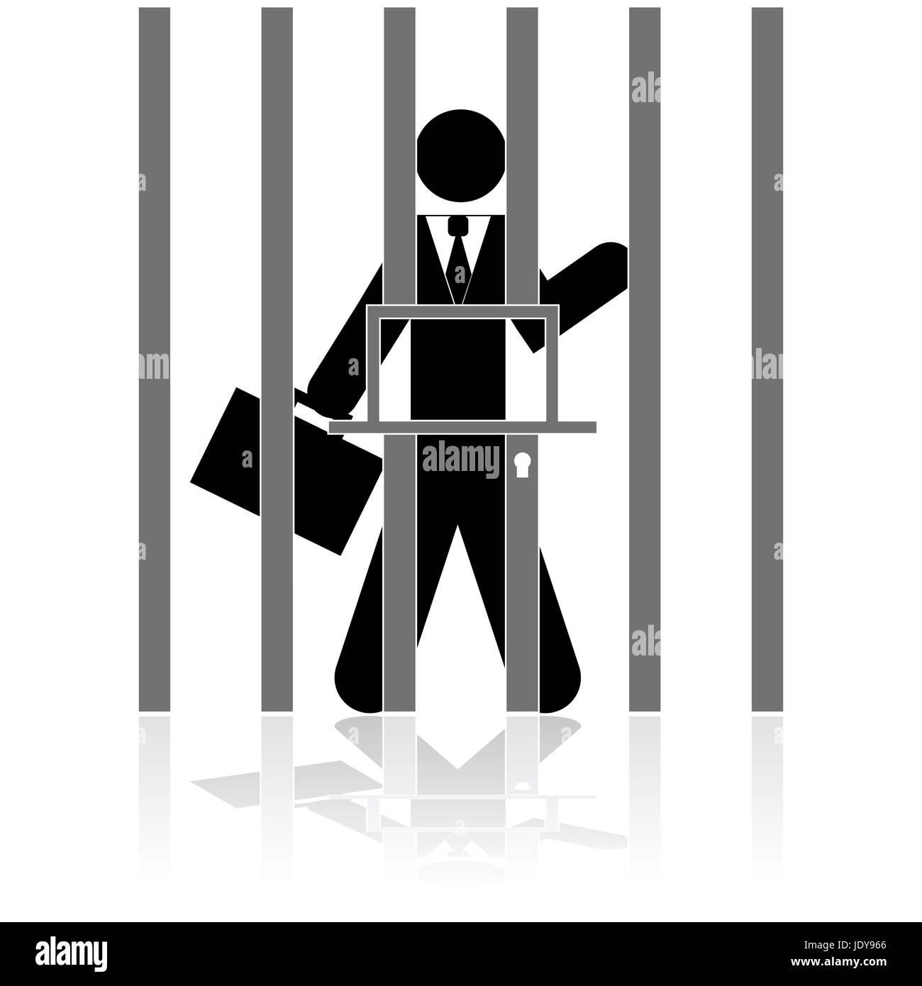 Person behind bars Cut Out Stock Images & Pictures Alamy