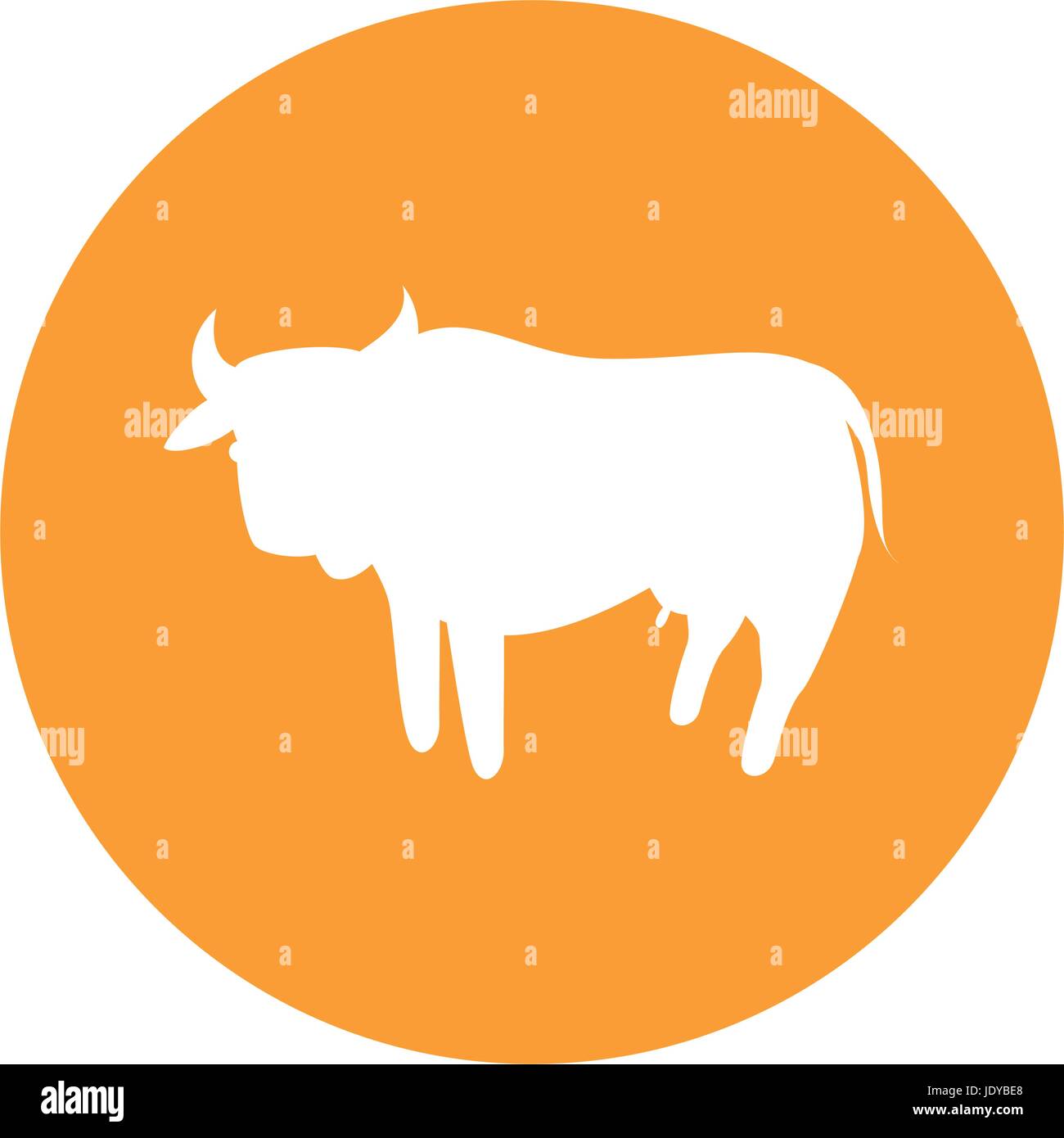 Cow round icon icon vector illustration graphic design Stock Vector ...