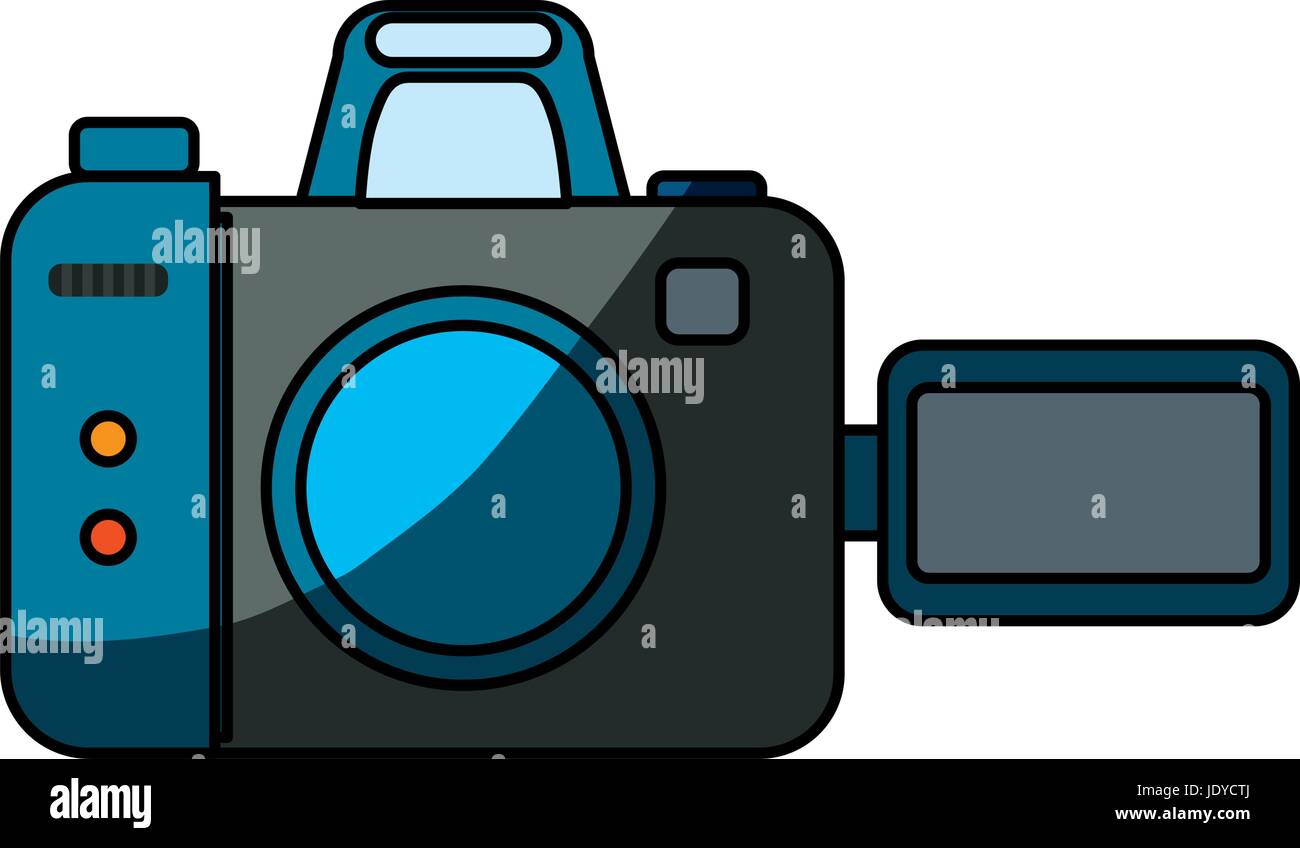 Professional photographic camera icon vector illustration graphic ...