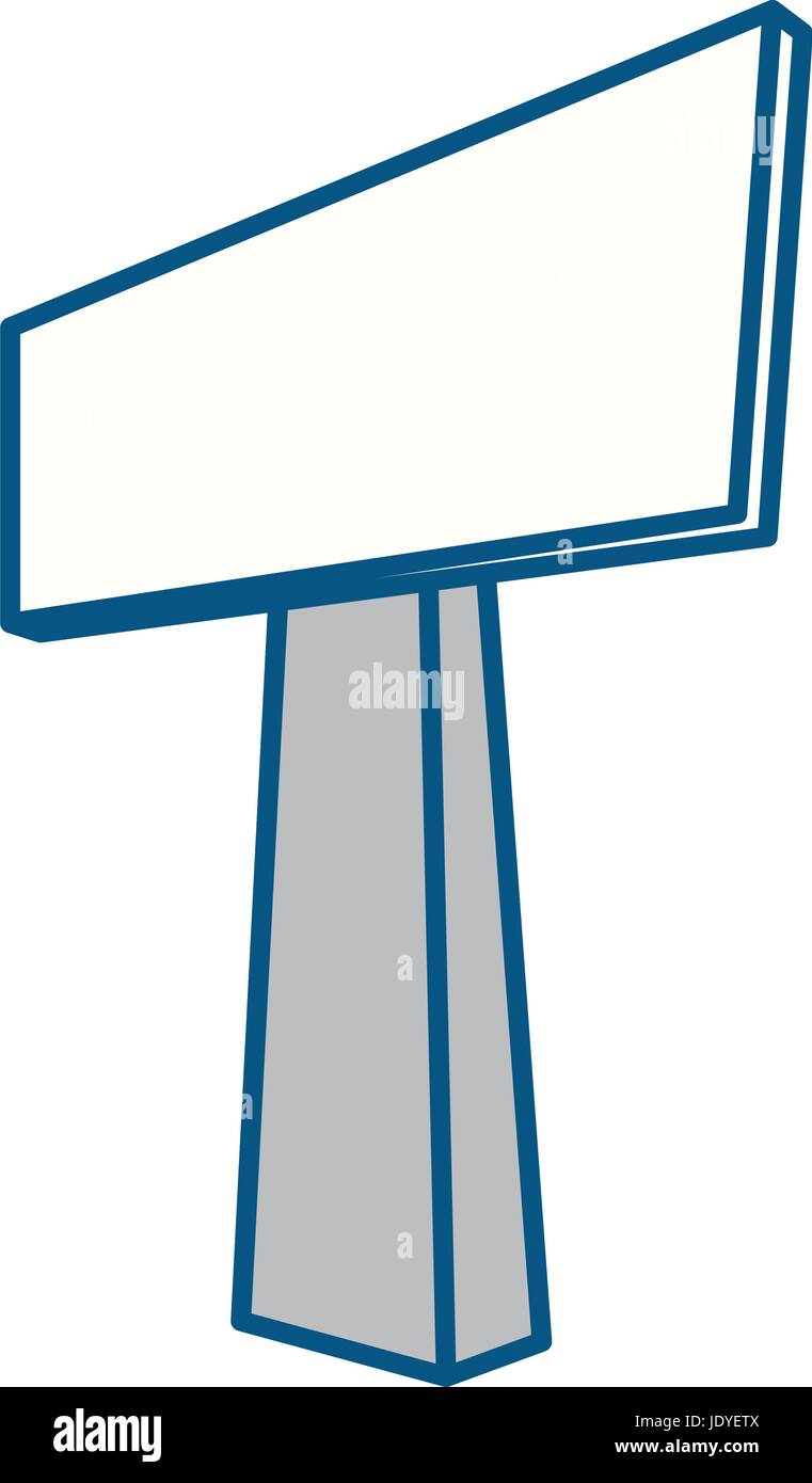 Empty signpost isolated icon vector illustration graphic design Stock ...