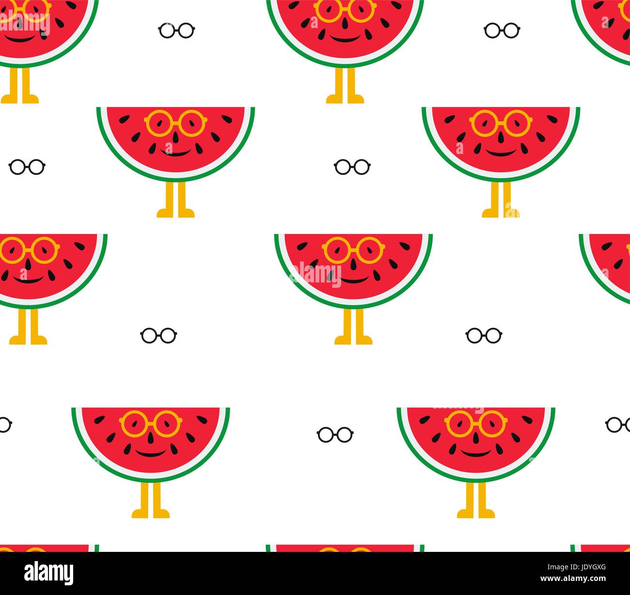 Seamless background of watermelon and glasses Stock Vector Image & Art